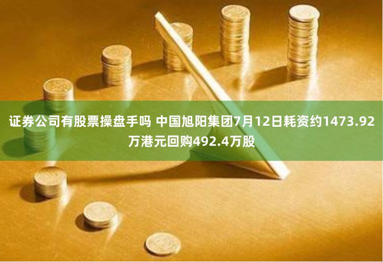 证券公司有股票操盘手吗 中国旭阳集团7月12日耗资约1473.92万港元回购492.4万股